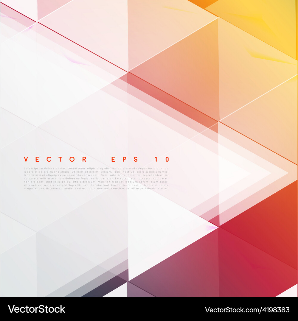 Background abstract polygon triangles Vector Image