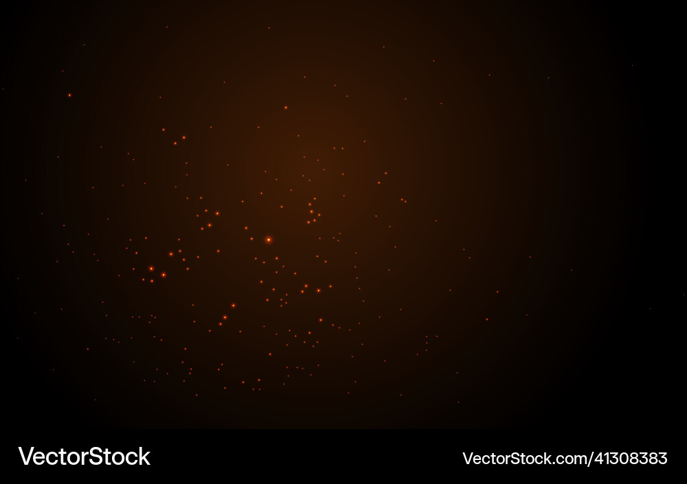 Dust particles with bokeh effect vector image