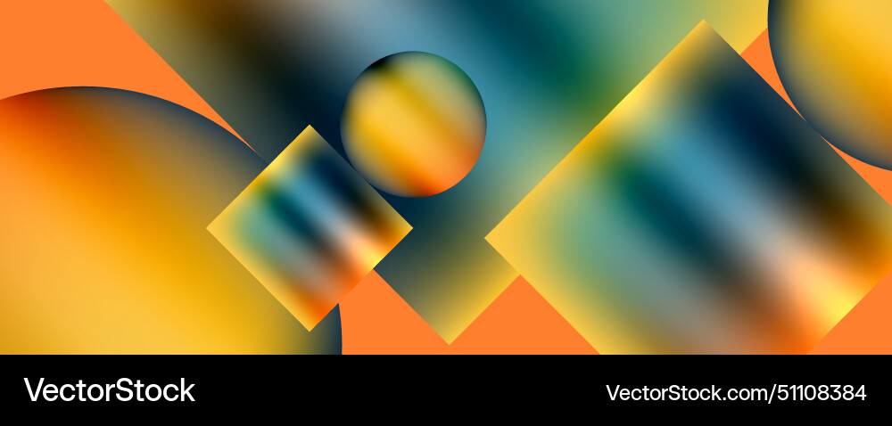 A colorful abstract background with circles Vector Image