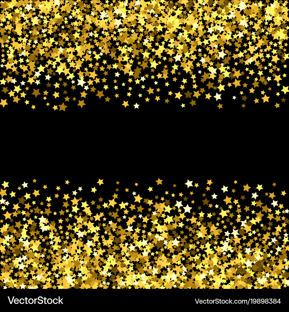Abstract pattern of random falling stars Vector Image