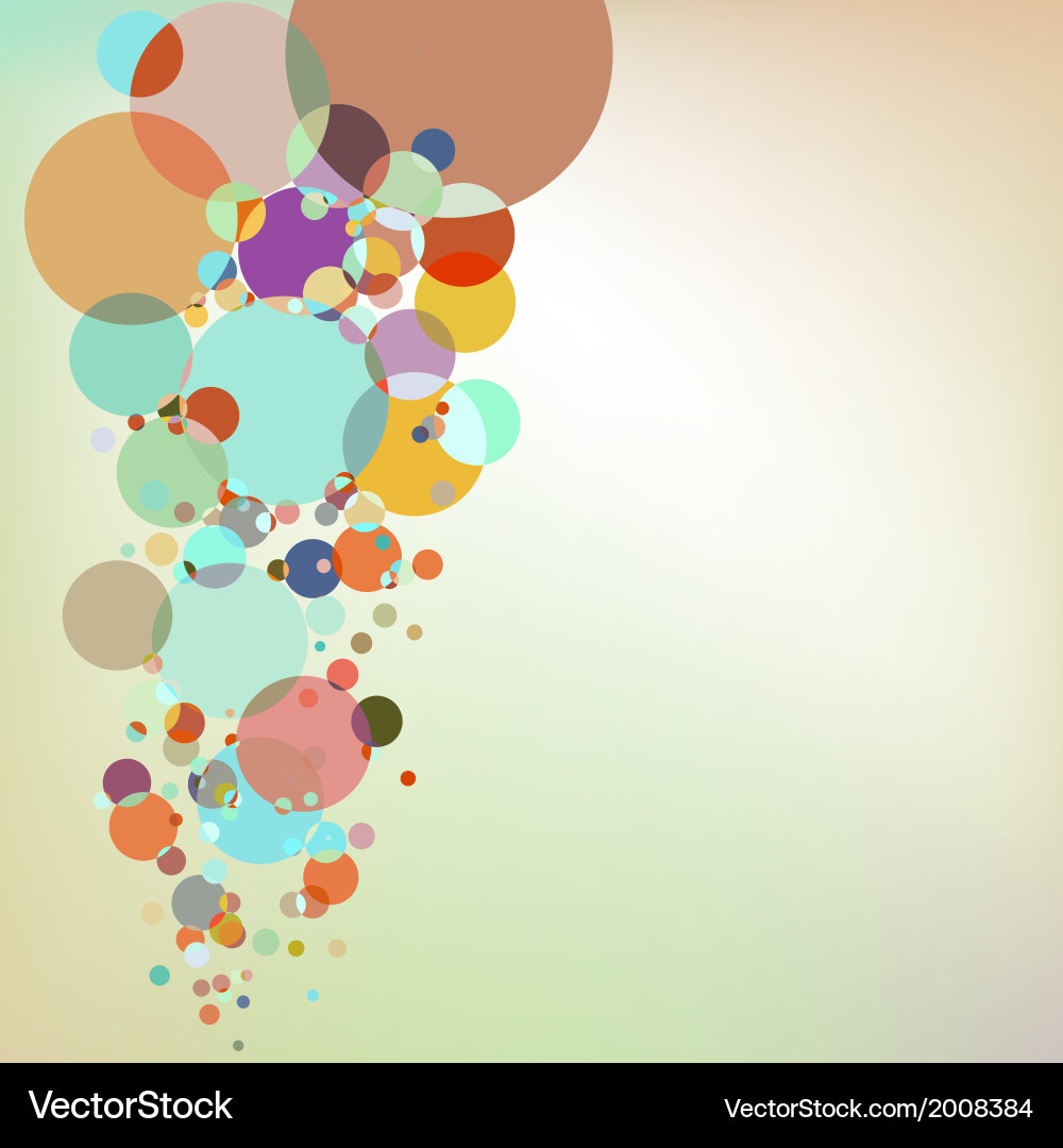 Colorful Abstract Background with Elements vector image