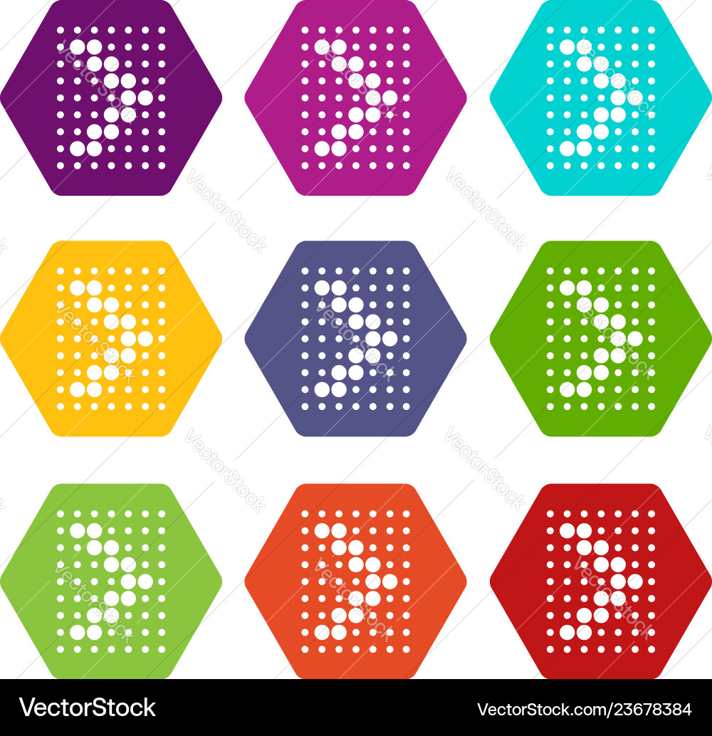 Designelement mit Punkten Pfeilsymbole Set 9 Designelement mit Punkten Pfeilsymbole Set 9 vektorbild