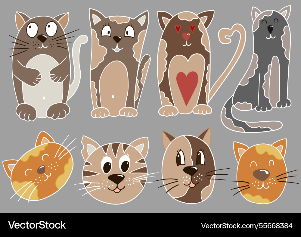 Set of color in hand draw style Set of color in hand draw style vector image