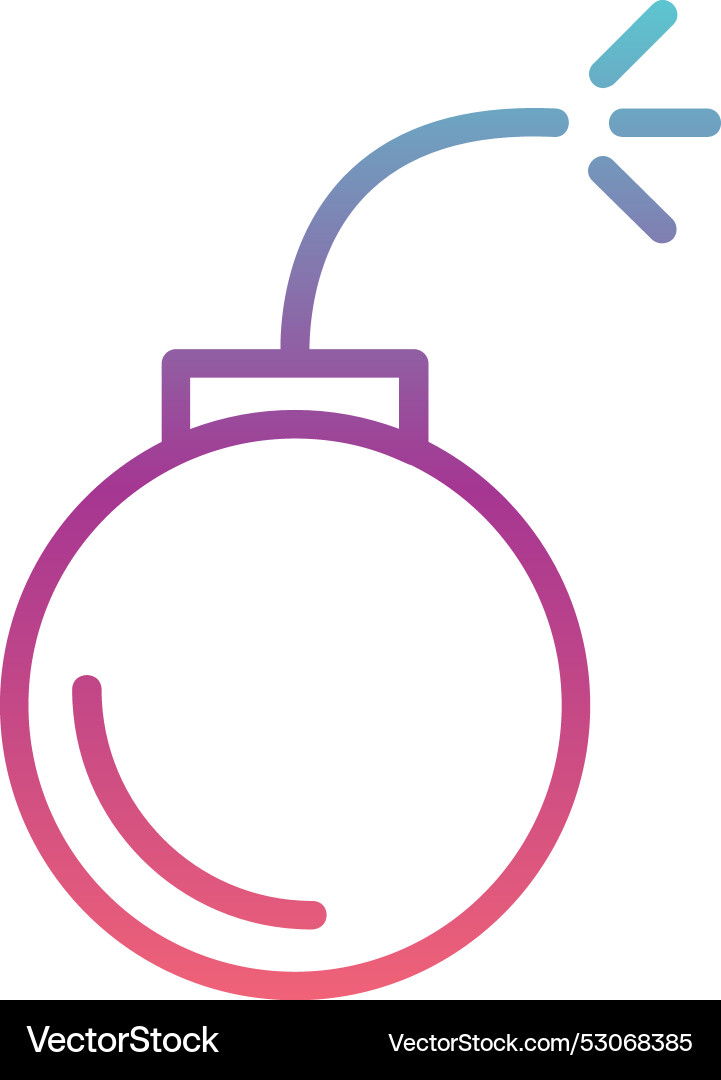 Exploion line gradient design Vector Image