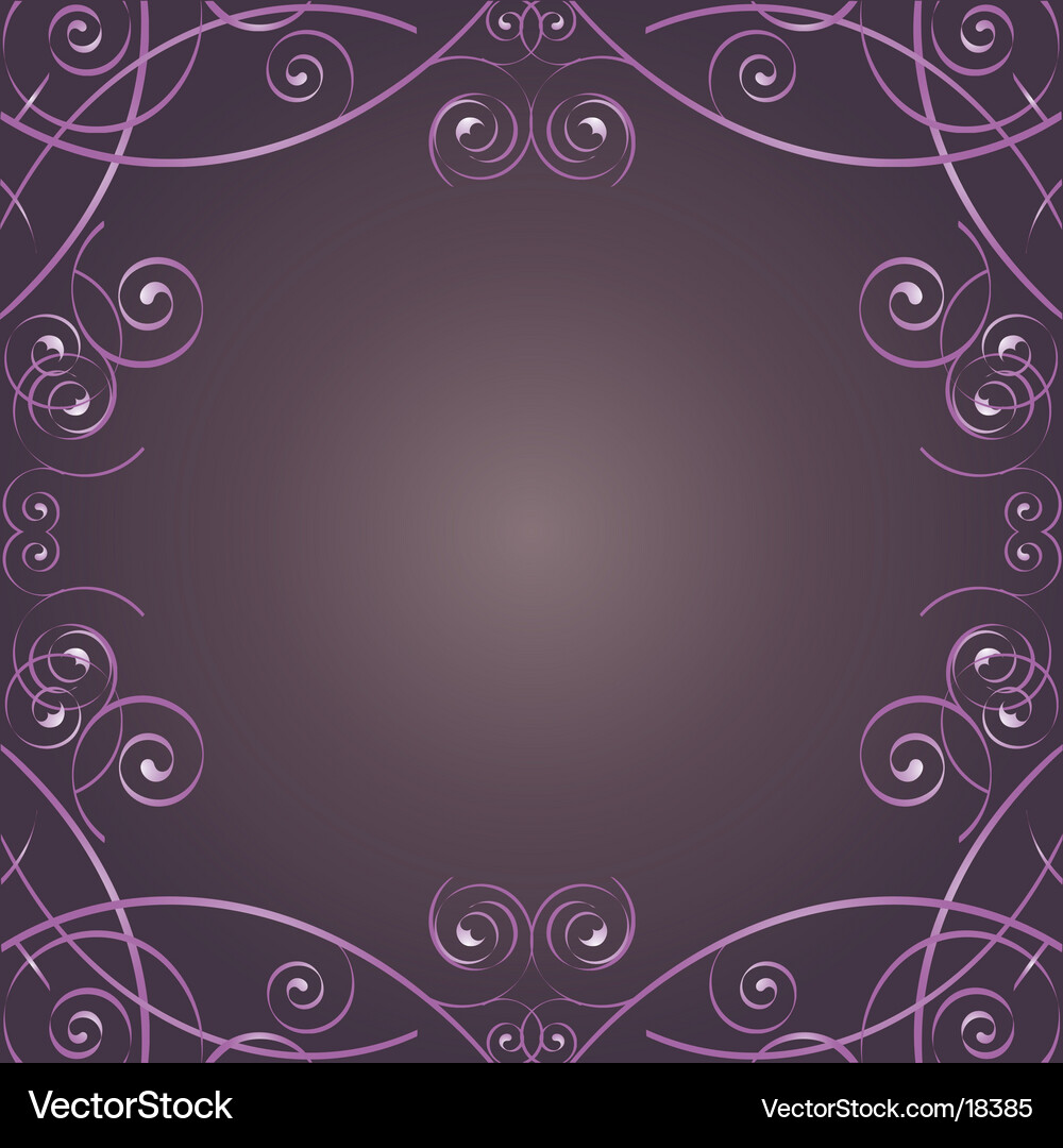 Swirl frame Vector Image