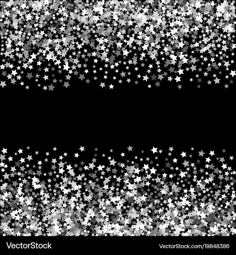 Abstract pattern of random falling stars vector image