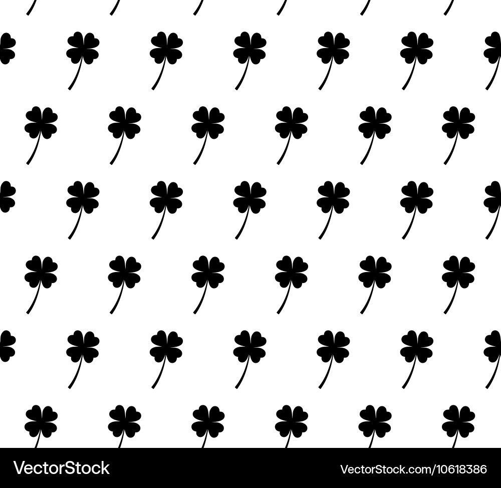 Clover pattern vector image