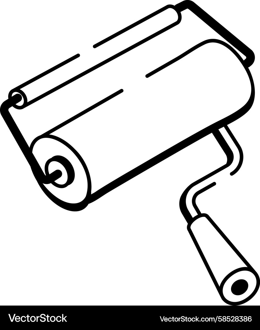 Embossing Tool - Sketchy Style Vector Image