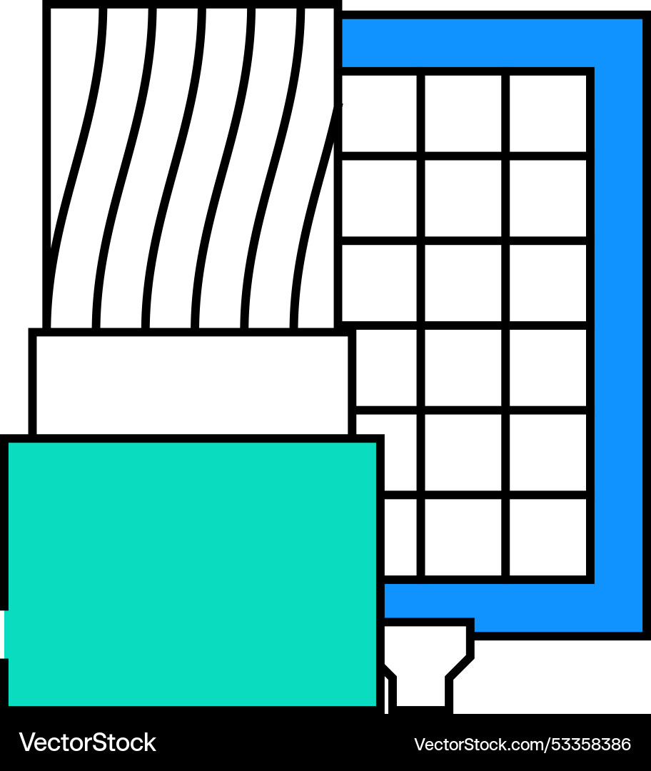 Solar cables icon color Royalty Free Vector Image