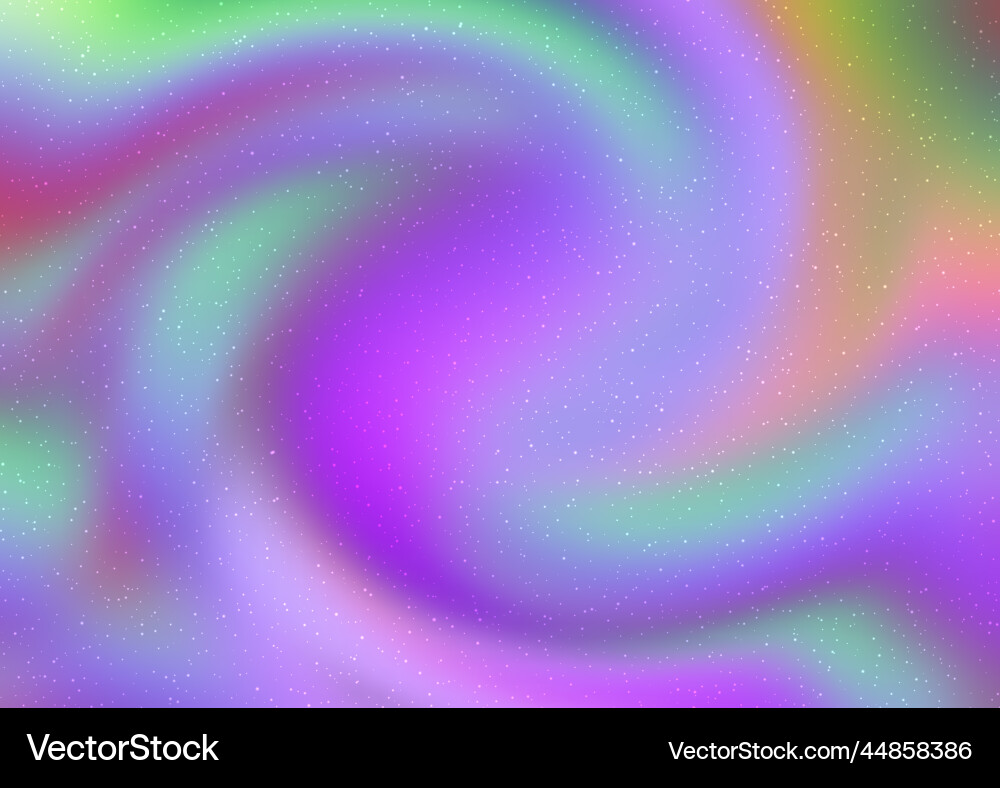 Sparkling iridescent gradient blur background vector image