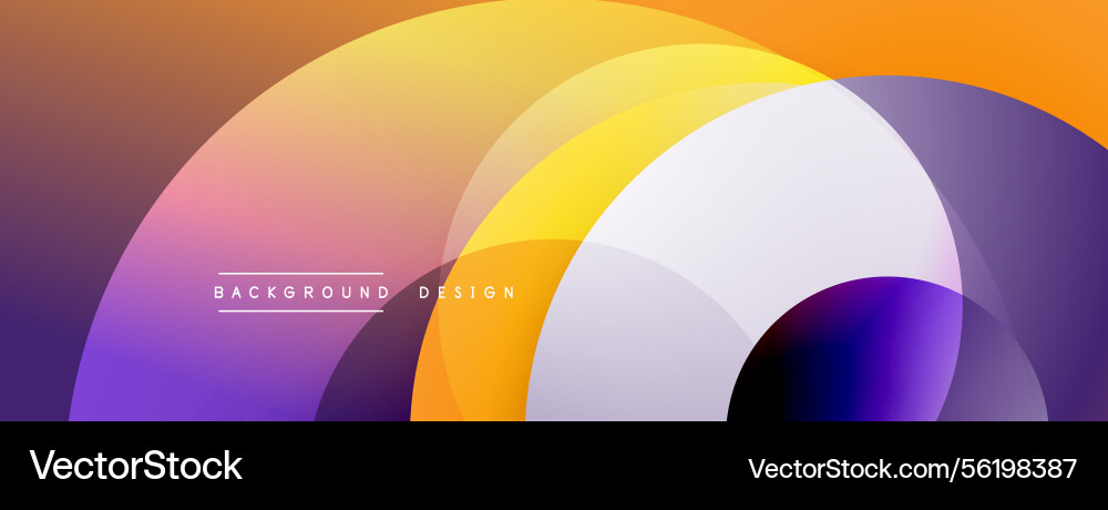 Abstract composition featuring overlapping Abstract composition featuring overlapping vector image