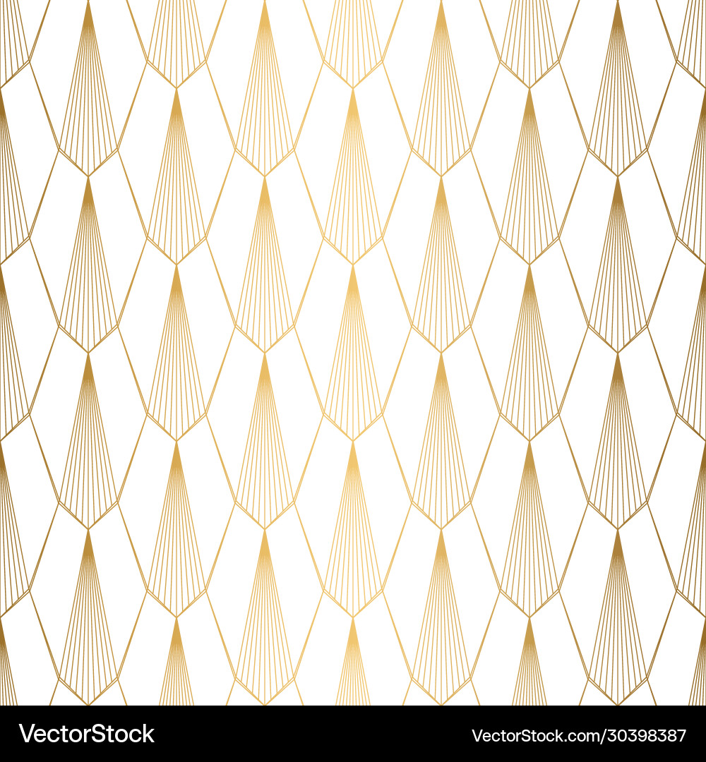 Art Deco Shell Pattern Vector Image