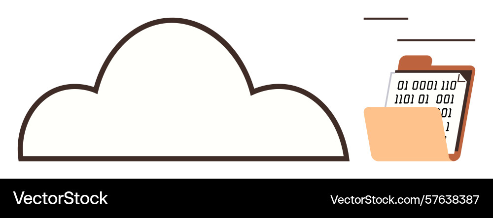 Cloud storage and digital data file transferring Cloud storage and digital data file transferring vector image