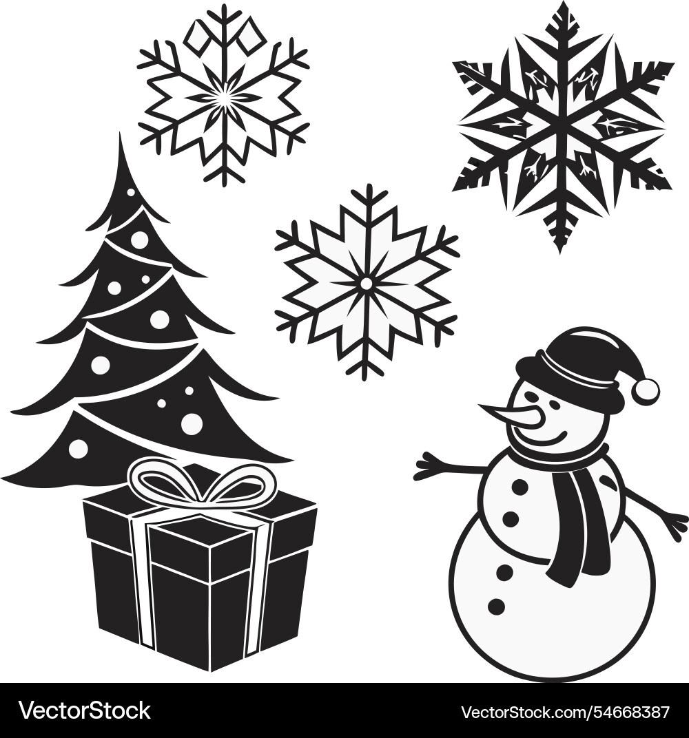Merry Christmas Royalty Free Vector Image Vectorstock
