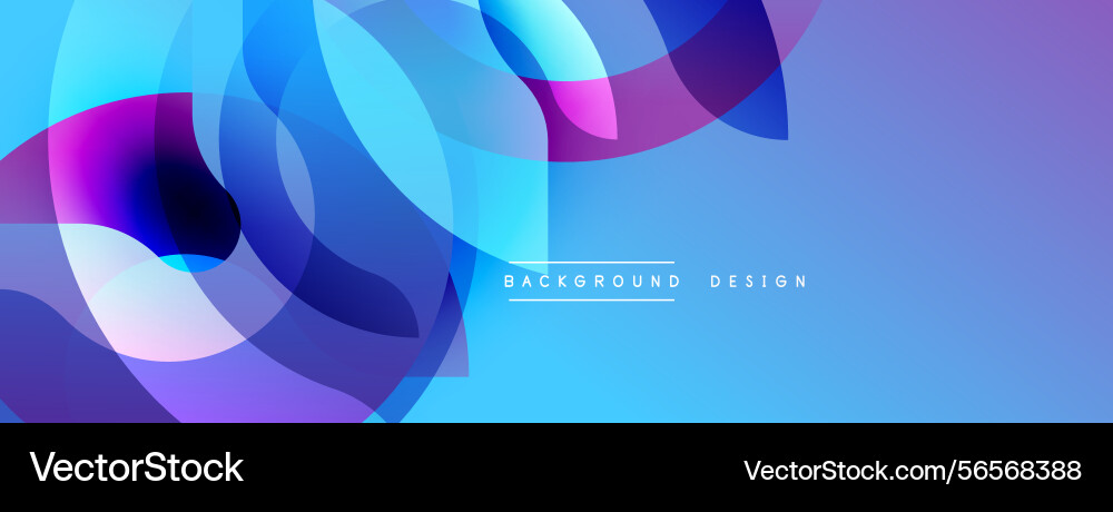 Abstract fluid shapes overlap creating vibrant Abstract fluid shapes overlap creating vibrant vector image