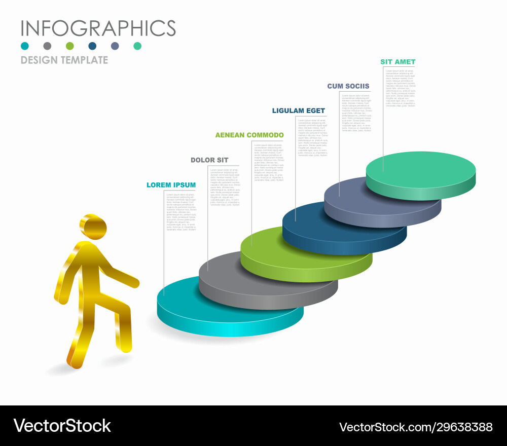 Infografische Designvorlage mit Platz für Ihre Infografische Designvorlage mit Platz für Ihre vektorbild