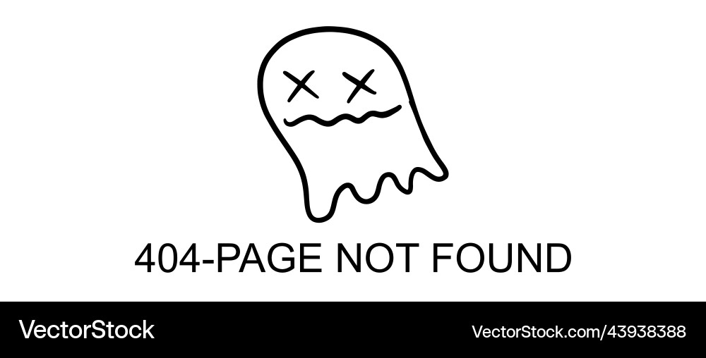 Page not found error 404 system updates vector image