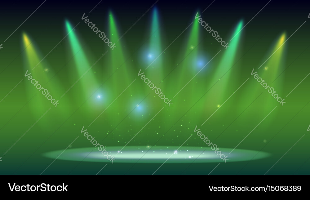 Background with rays of light from the colored vector image