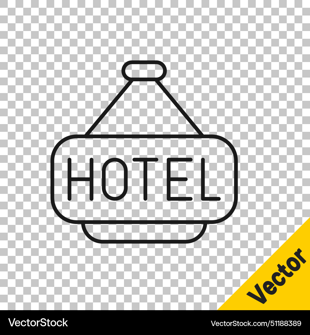 Black line signboard outdoor advertising Black line signboard outdoor advertising vector image