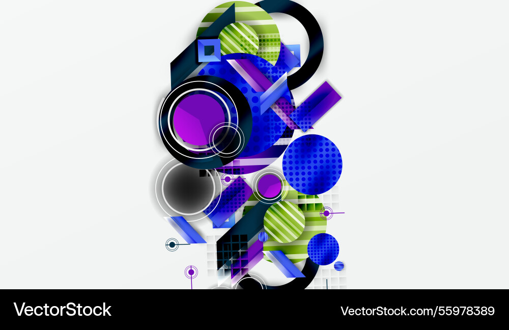 Dynamic complex geometric abstract background Dynamic complex geometric abstract background vector image