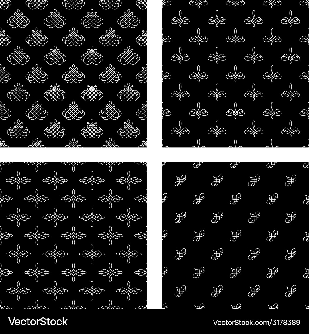 Set of seamless patterns Vector Image
