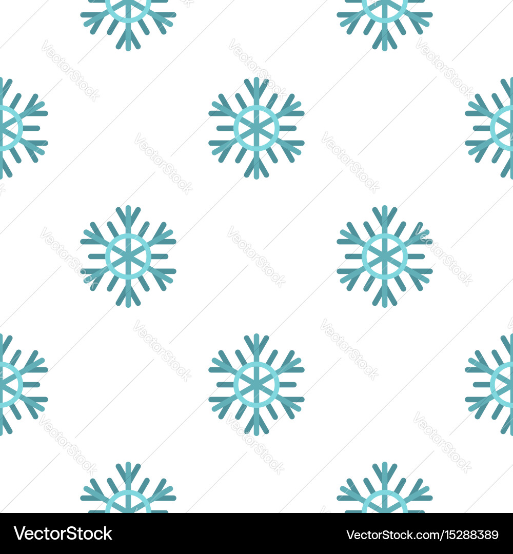 Snowflake pattern flat vector image