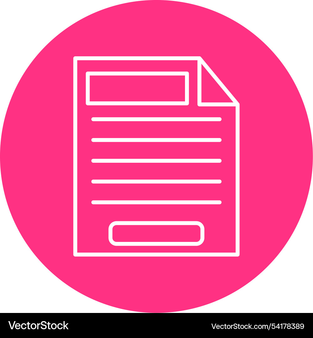 Task line circle icon vector image