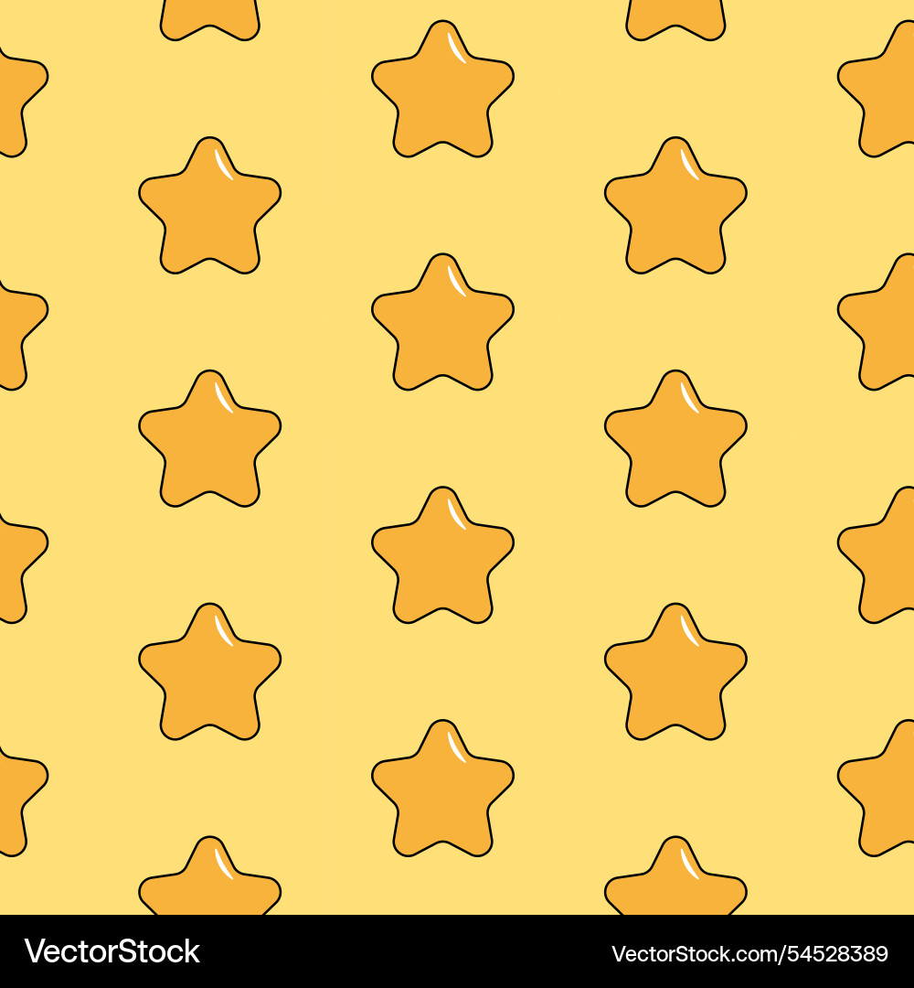Y2k pattern retro seamless with stars Vector Image