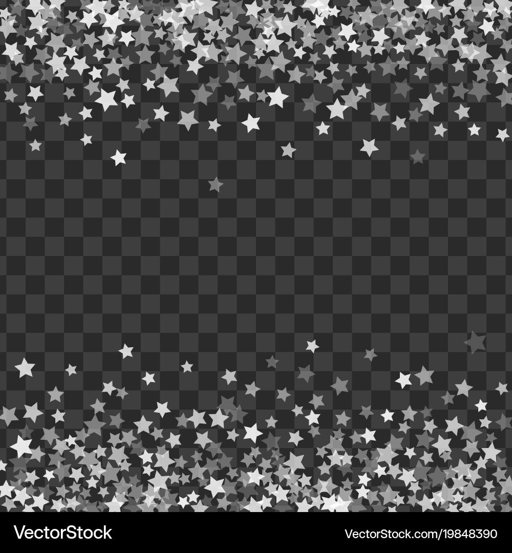 Abstract pattern of random falling stars vector image