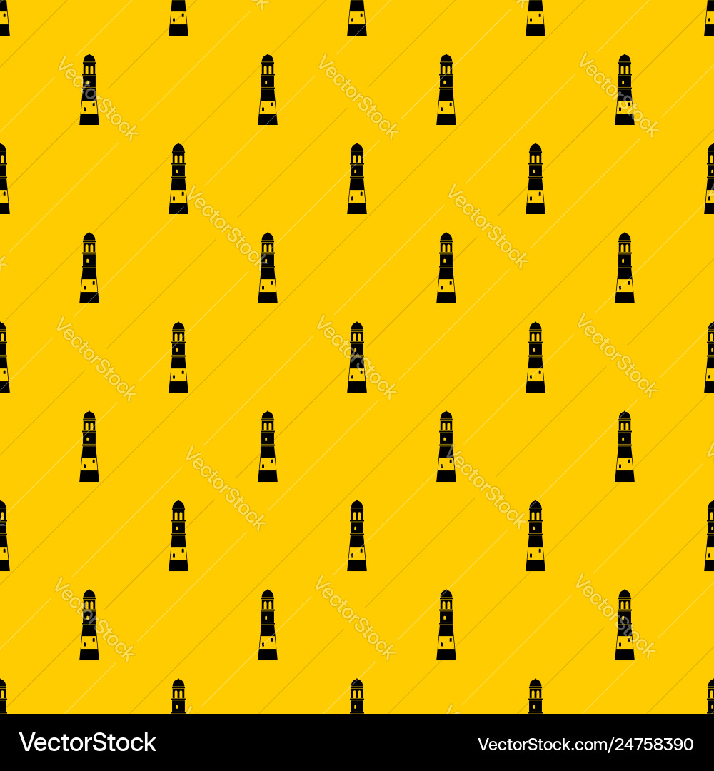 Lighthouse pattern Lighthouse pattern vector image