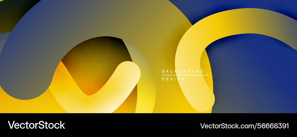 Abstract design features overlapping curved Abstract design features overlapping curved vector image