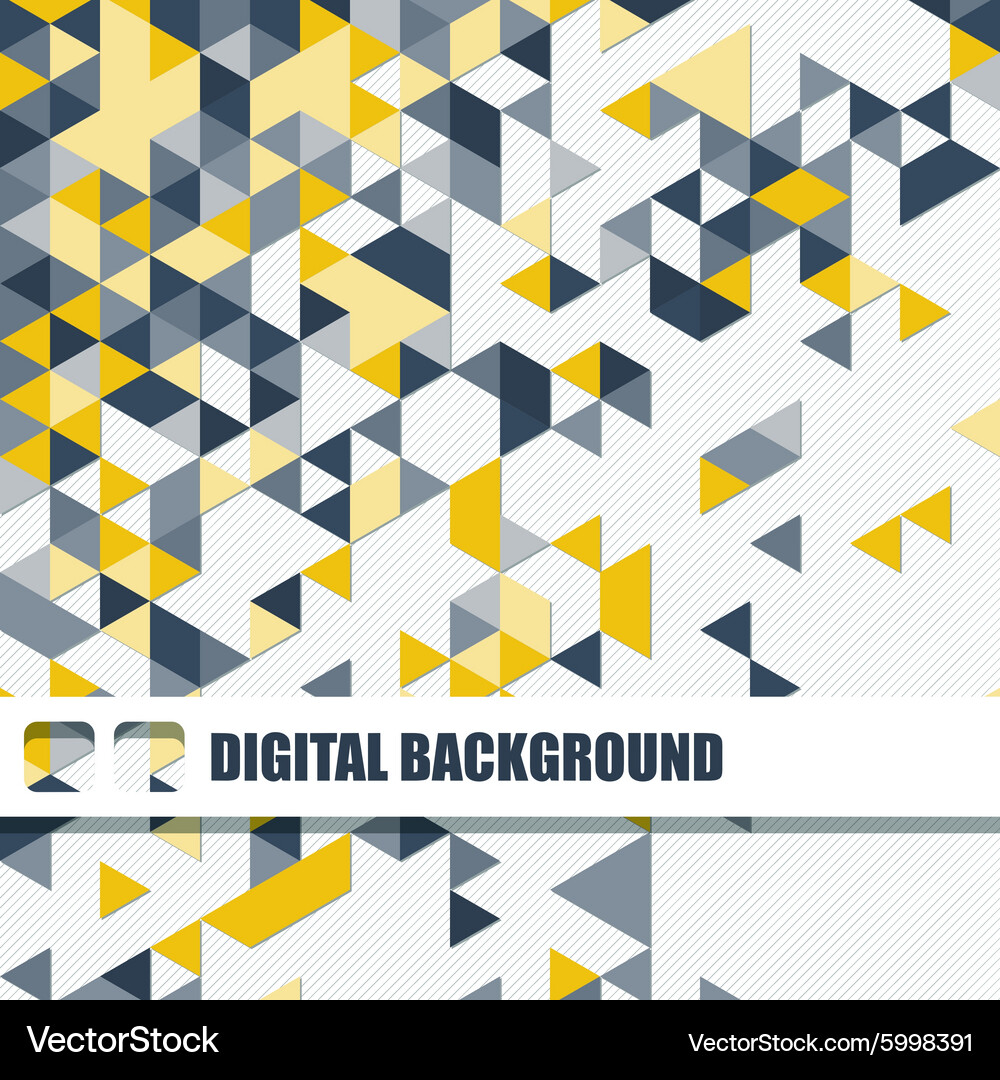 Background of different color triangles Vector Image