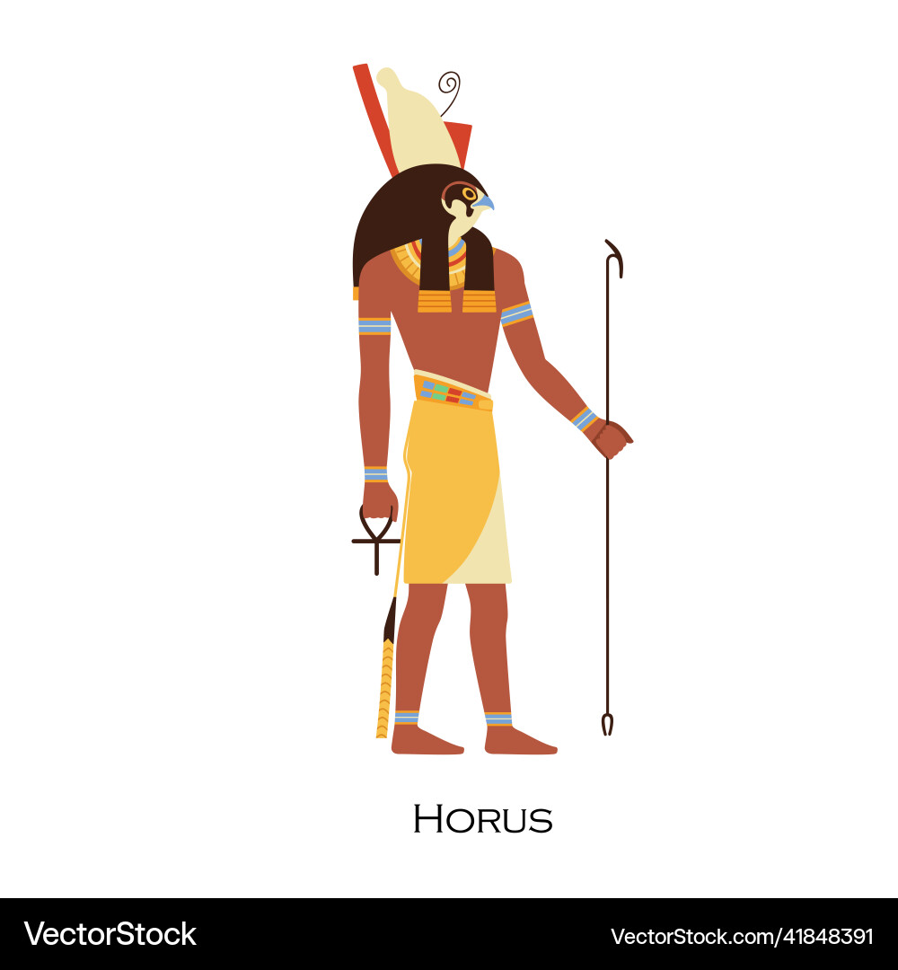 Horus Profil Ägyptergott hor old ägypten Horus Profil Ägyptergott hor old ägypten vektorbild
