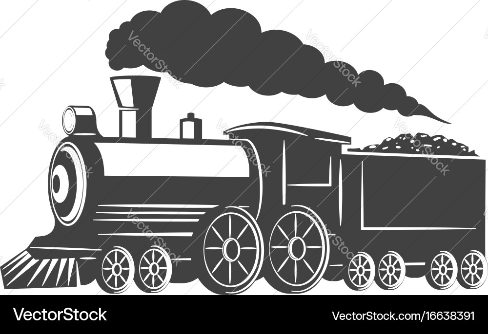 Vintage Train Symbol vector image