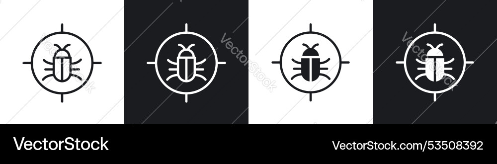 Debugline in thin line black color flat simple Vector Image
