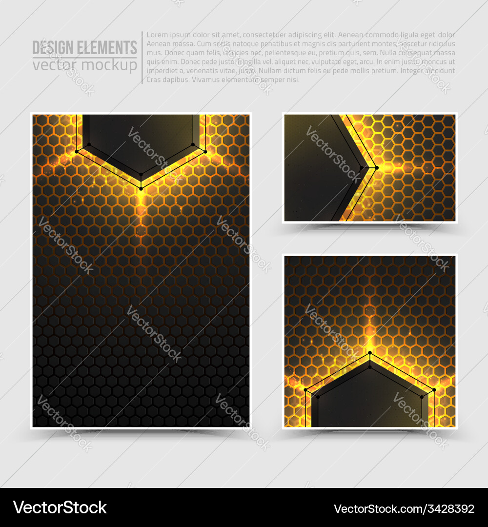 Design elements template Vector Image