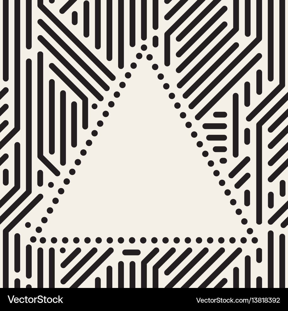 Geometric Triangle Frame Pattern vector image