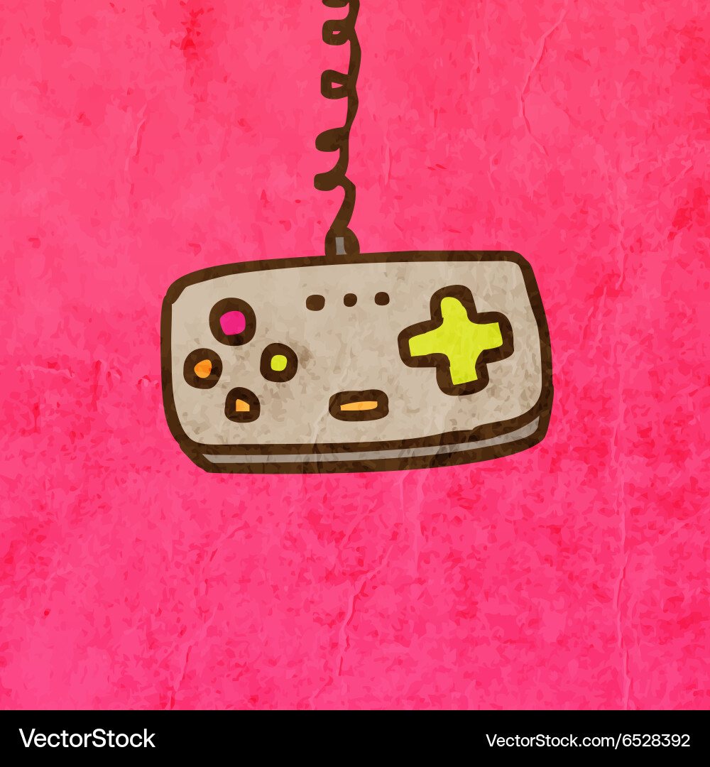 Retro Game Controller vector image