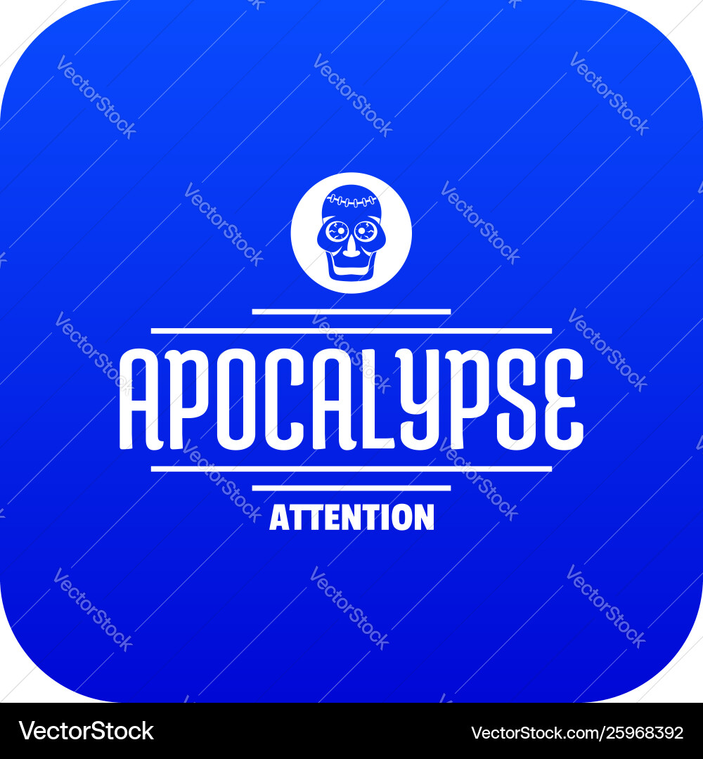Zombie Apokalypse Symbol blau Zombie Apokalypse Symbol blau vektorbild