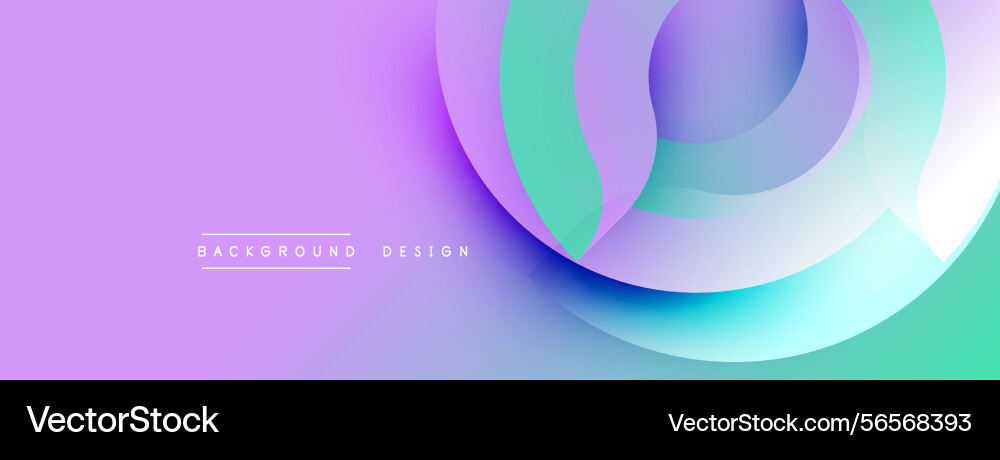 Abstract fluid shapes overlap creating vibrant Vector Image