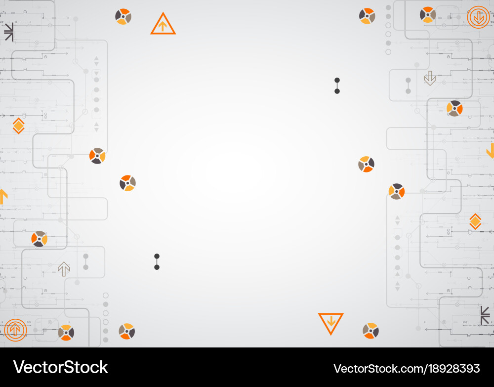 Abstract technology circuit board communication Vector Image