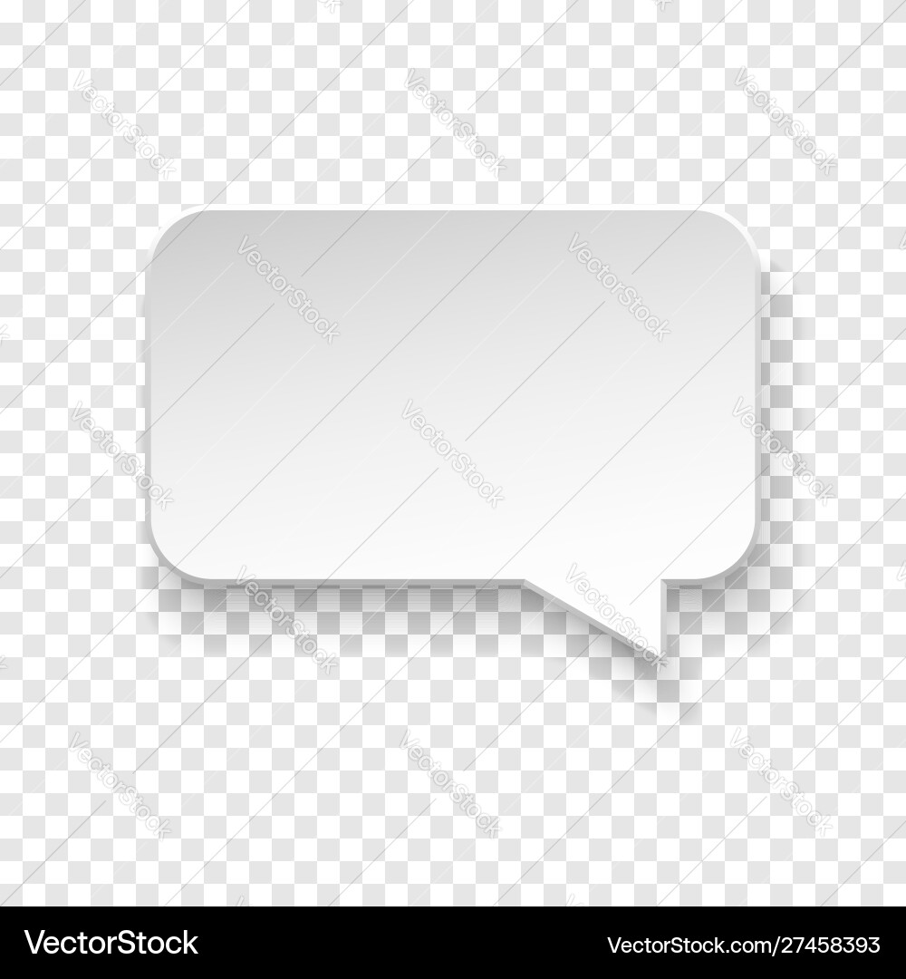 Blank Papier Sprachblase auf Hintergrund Blank Papier Sprachblase auf Hintergrund vektorbild