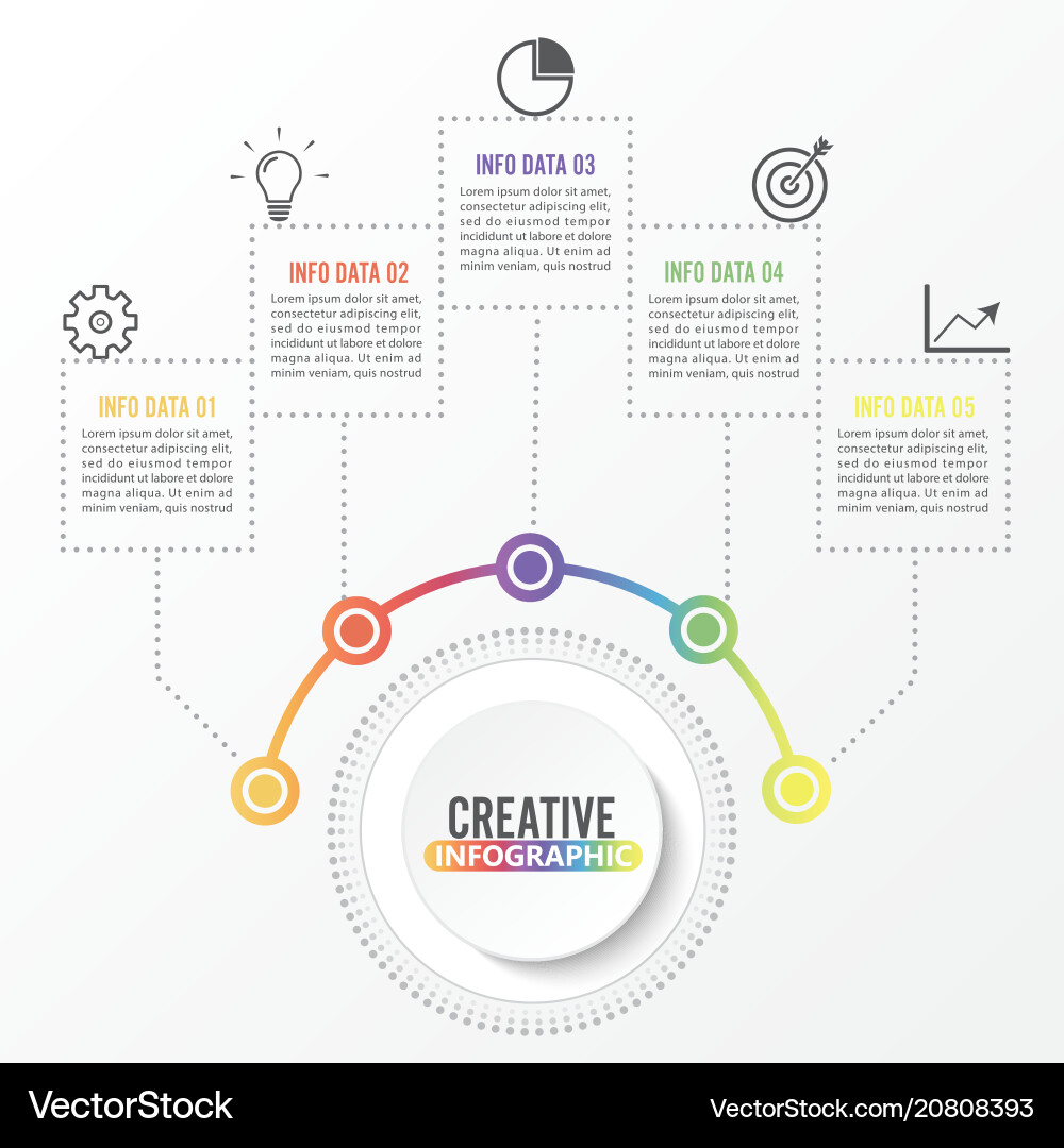 Modern Infographic Template vector image