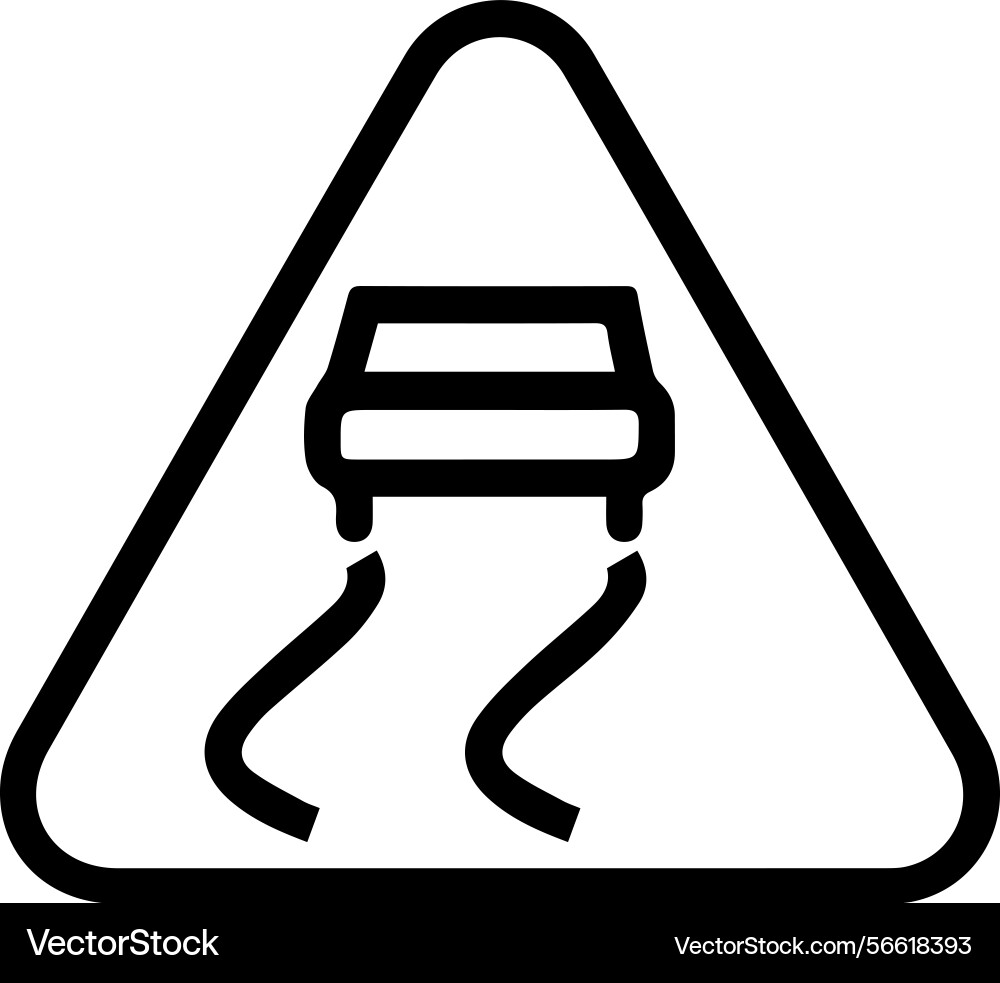 Warning icon symbol image Vector Image
