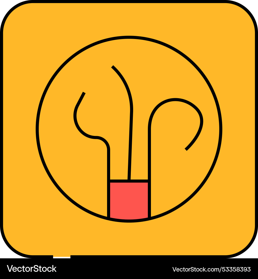 Wire socket icon color Vector Image