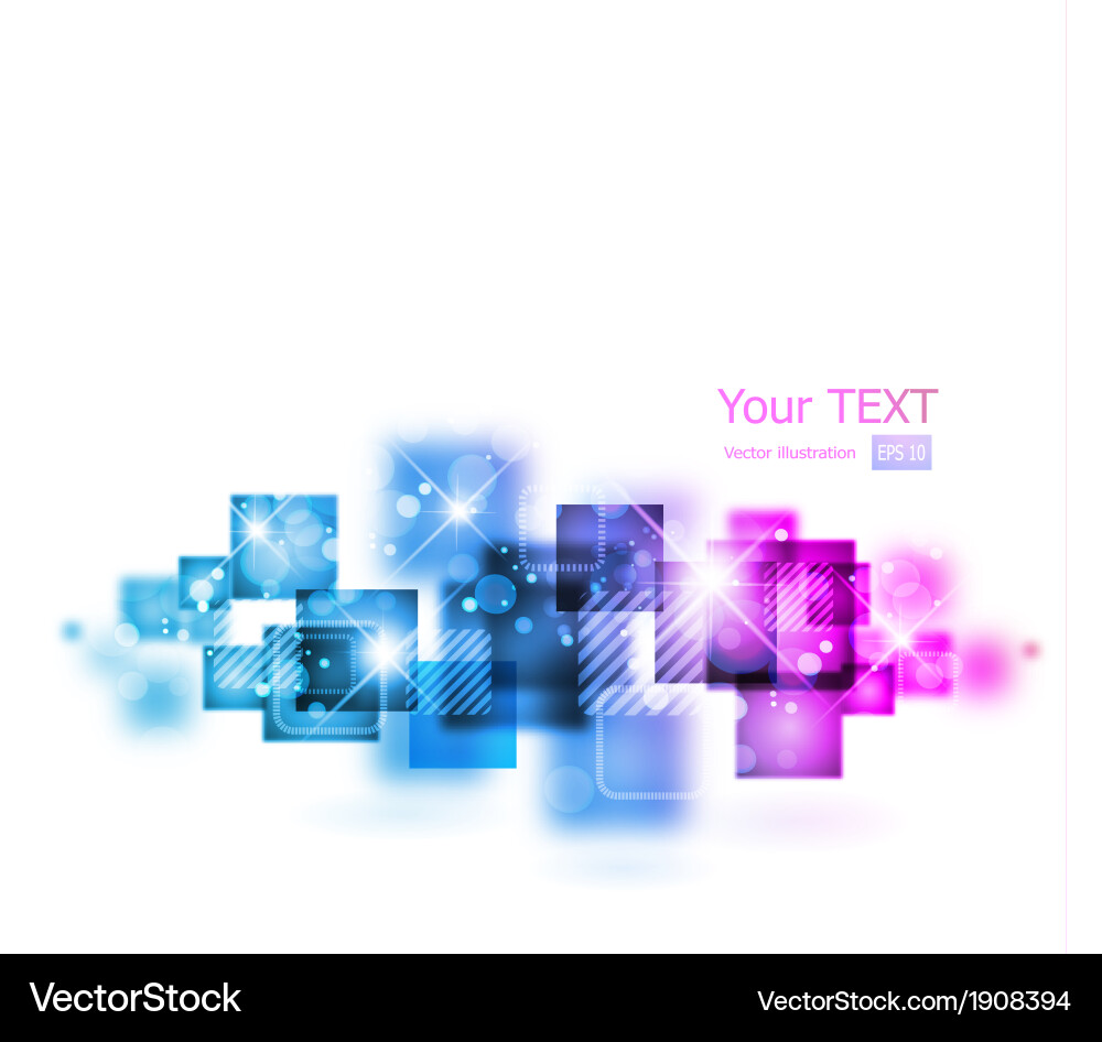 Abstract background with square shapes Vector Image