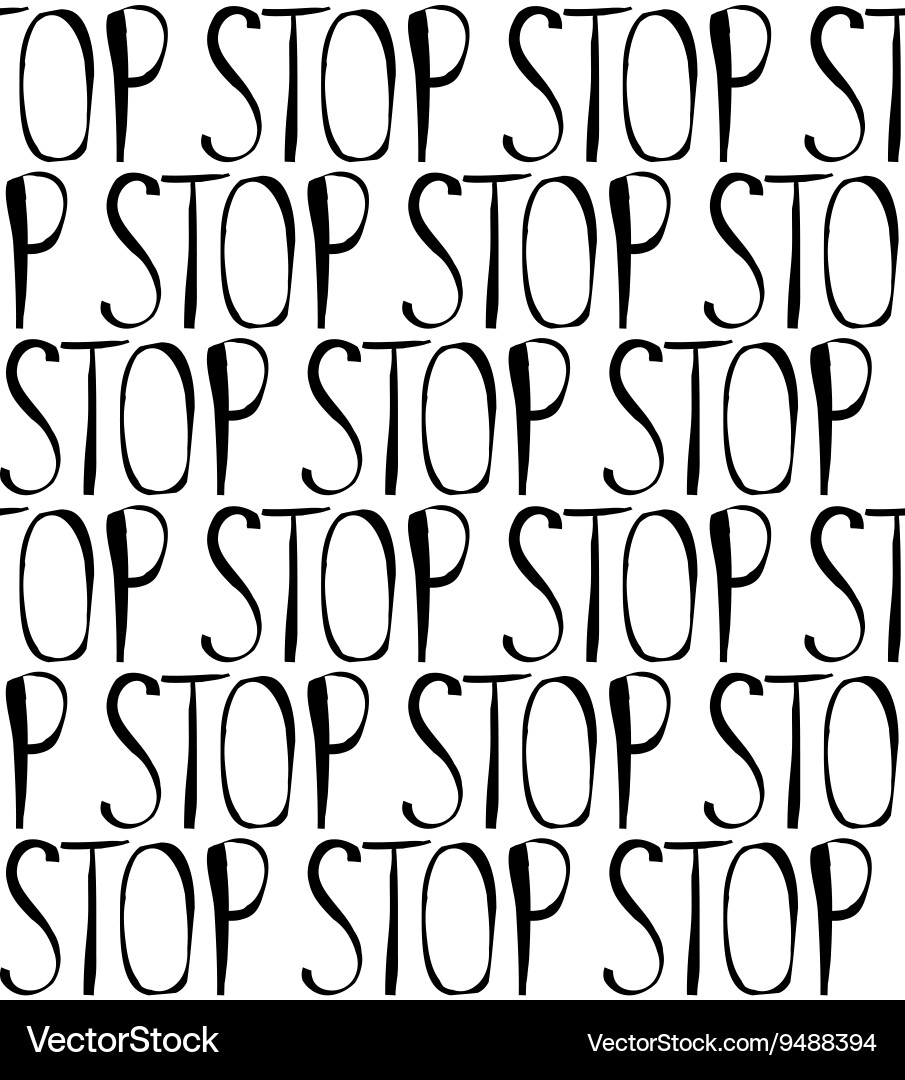 Stop Pattern - Repeating Texture vector image