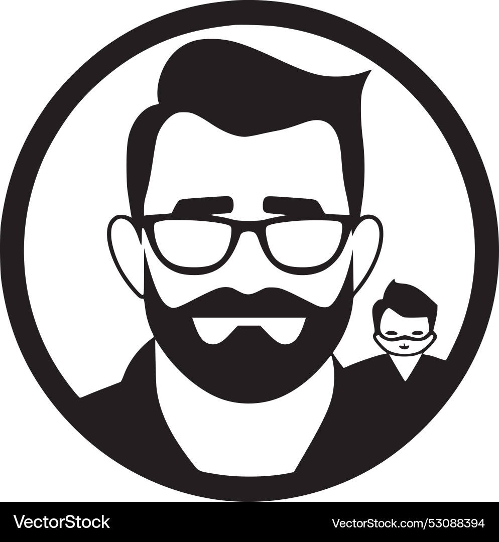 Vater - minimalistische und einfache Silhouette Vater - minimalistische und einfache Silhouette vektorbild