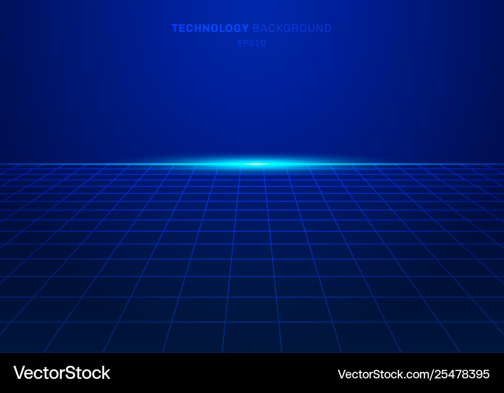 Abstract Digital Technology Grid Vector Image