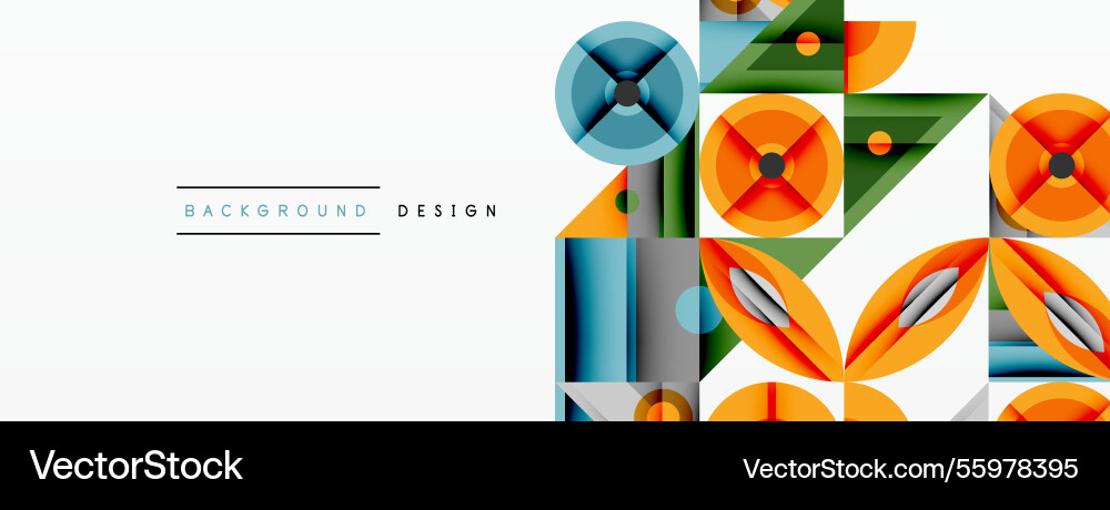 Geometric abstract composition with intersecting Geometric abstract composition with intersecting vector image